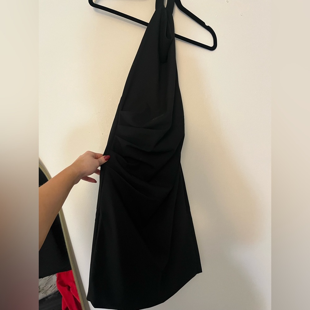 Black mini dress